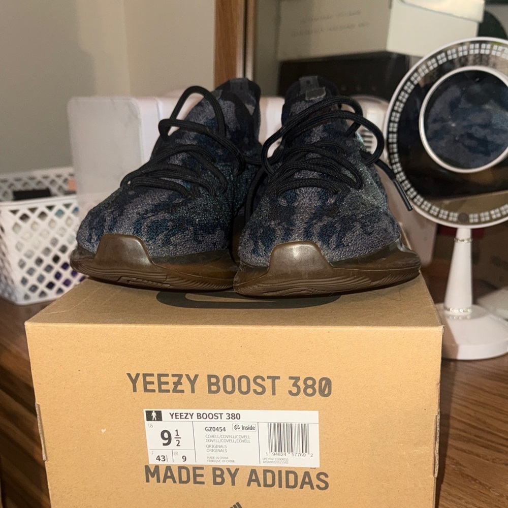 Adidas Yeezy Boost 380 in Black and Blue